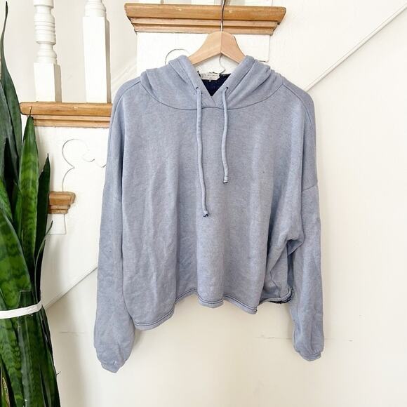 Free People Movement Blue Long Sleeve Pullover Hoodie Size m - Picture 1 of 4